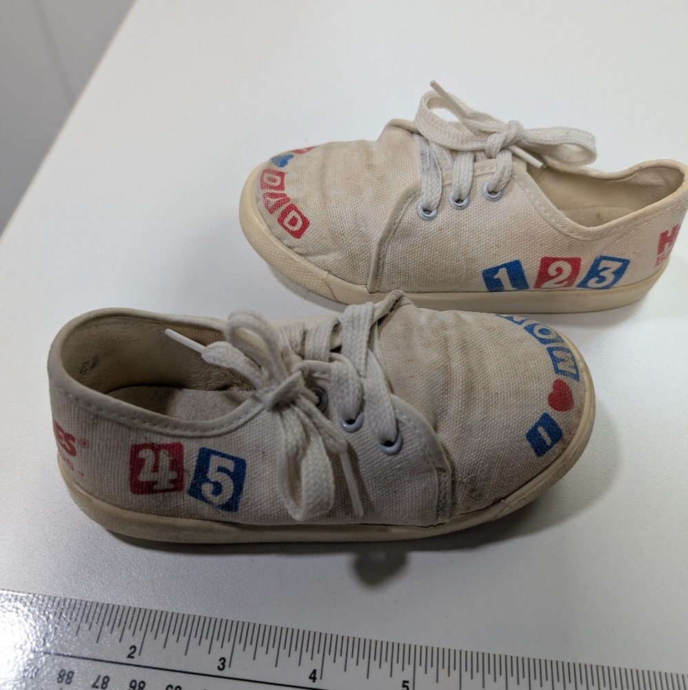 RARE VTG 90s Huggies Baby Steps Promo Sneaker Shoes Mom Dad Made USA Unisex 7